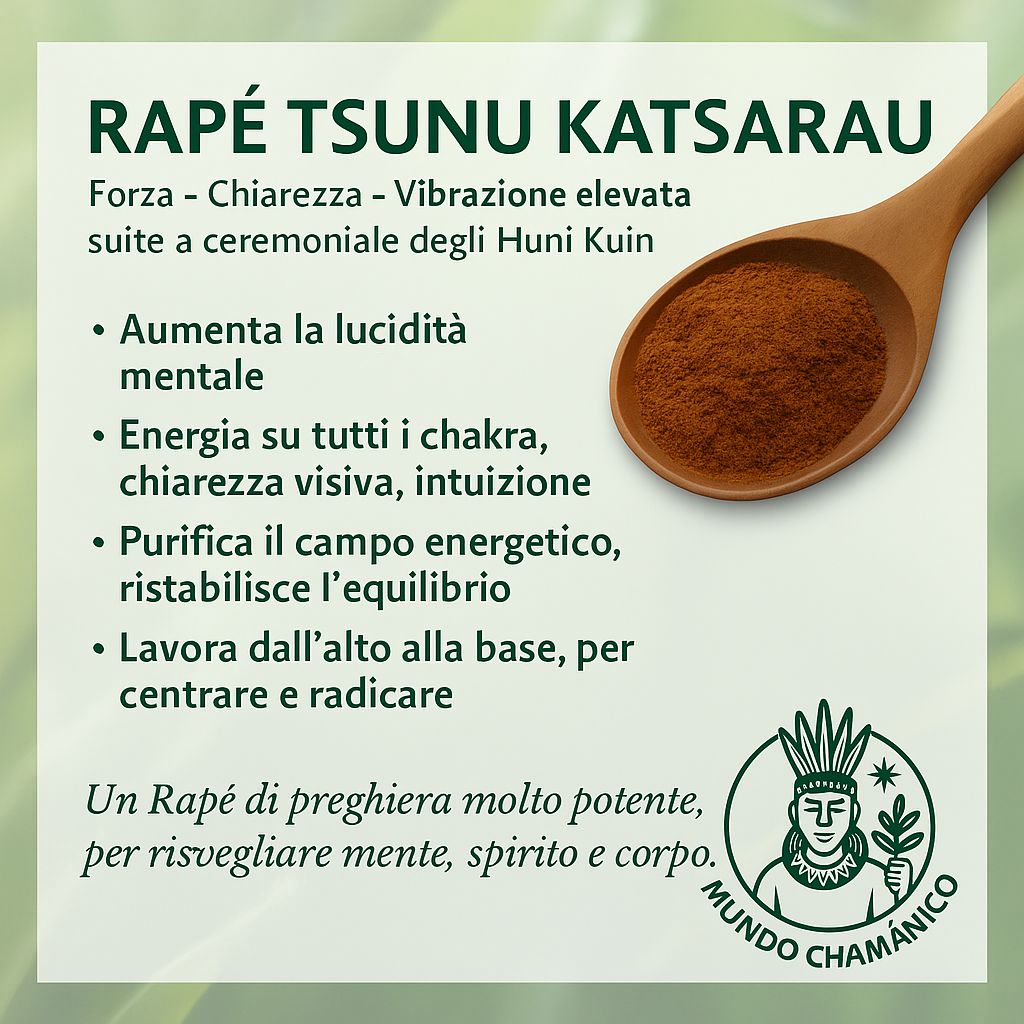 Rapé 15gr Txunu Katsarau (origem indígena Huni Kuin)