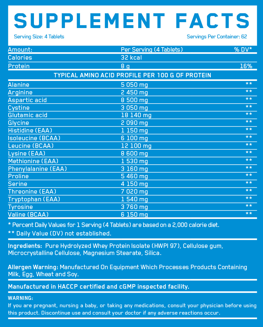 EVERBUILD ULTRA PREMIUM AMINO HYDRO – 250 COMPRESSE