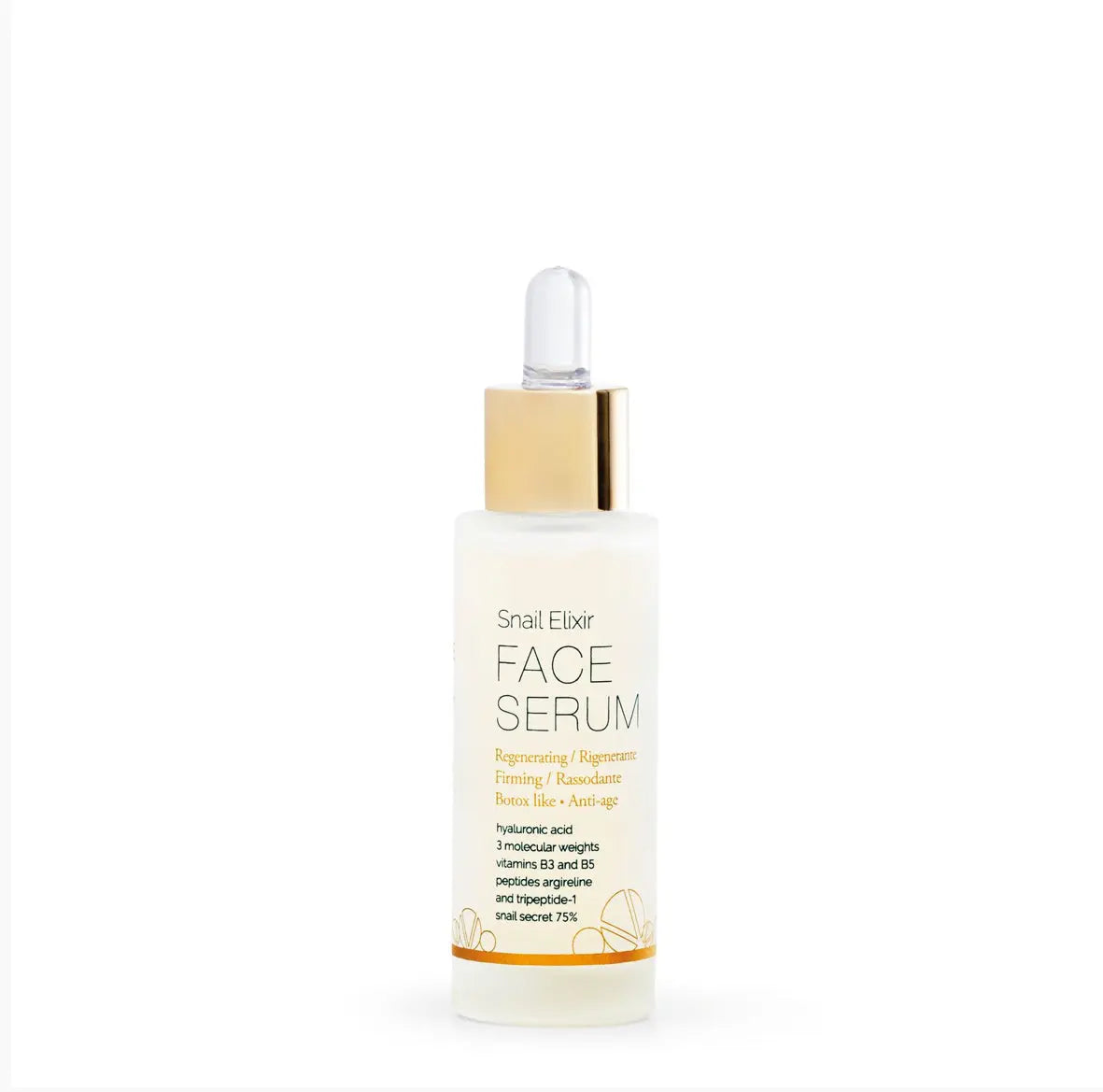 Baba de caracol sérum facial antiedad botox Snail Elixir FACE SERUM 30ML Oro Verde