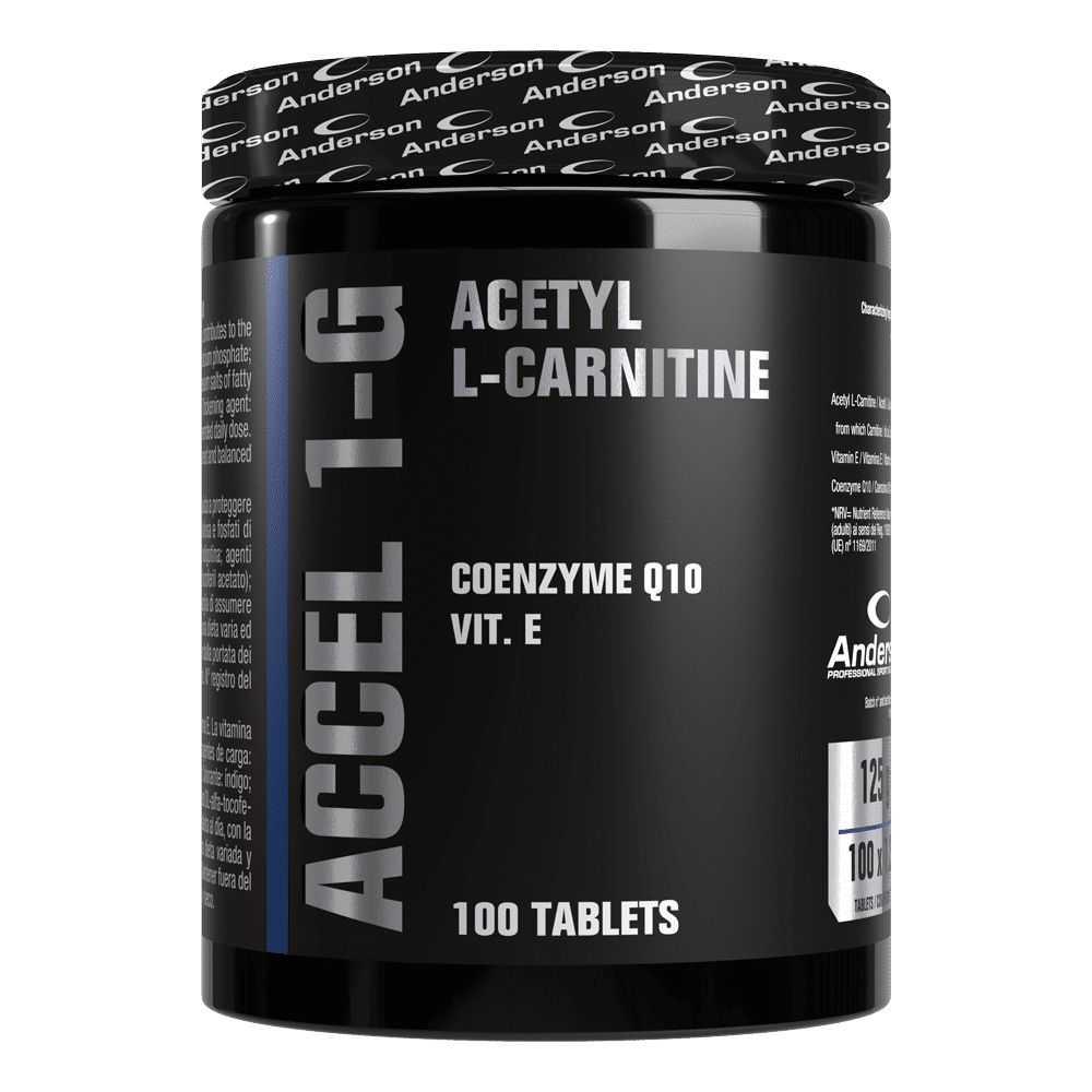 ACCEL 1g 100 Compresse Anderson Nutrition | Acetil L-Carnitina