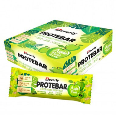 Beverly Nutrition PROTEBAR Mela – Barretta Proteica 33% | Confezione da 12barrette da 40 g
