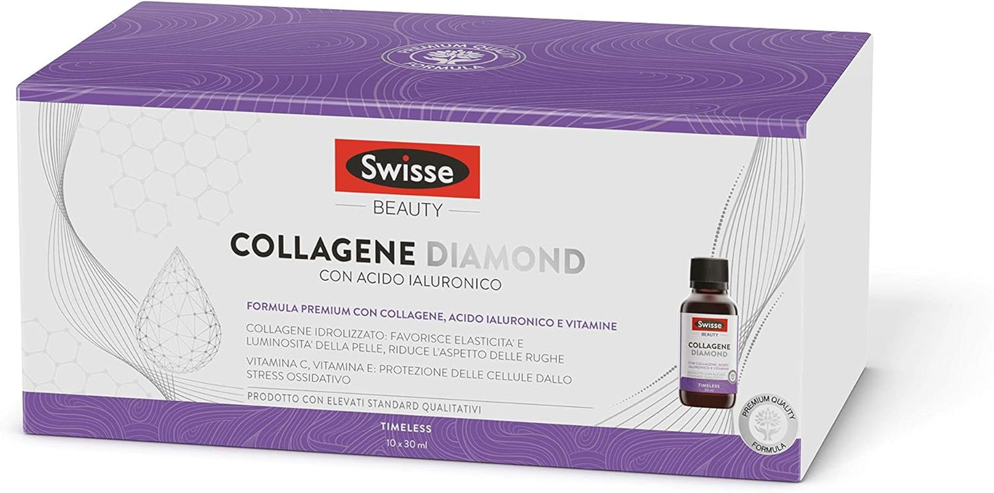 Swisse Collagen Diamond - Kollagenergänzung mit Hyaluronsäure, Vitamin C und E e