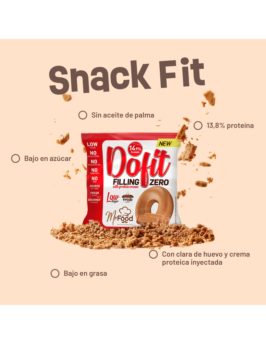 Beverly Nutrition Bagel con crema proteica Dofit Zero al gusto Speculoos (12 unità)