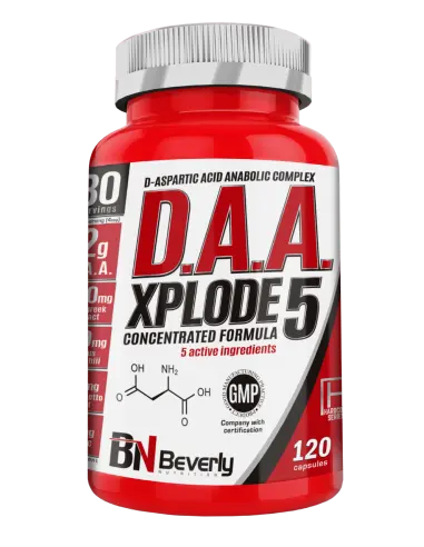 BEVERLY NUTRITION DAA 5 XPLODE – ACIDO D-ASPARTICO | 120 CAPSULE Beverly Nutrition