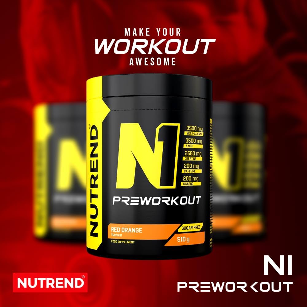 NUTREND-N1 PRE-Workout-Red Orange-510GR