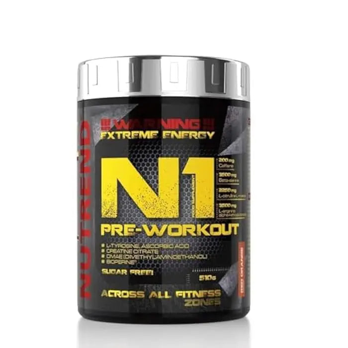 NUTREND-N1 Pre-Workout – Red Orange – 510gr Nutrend