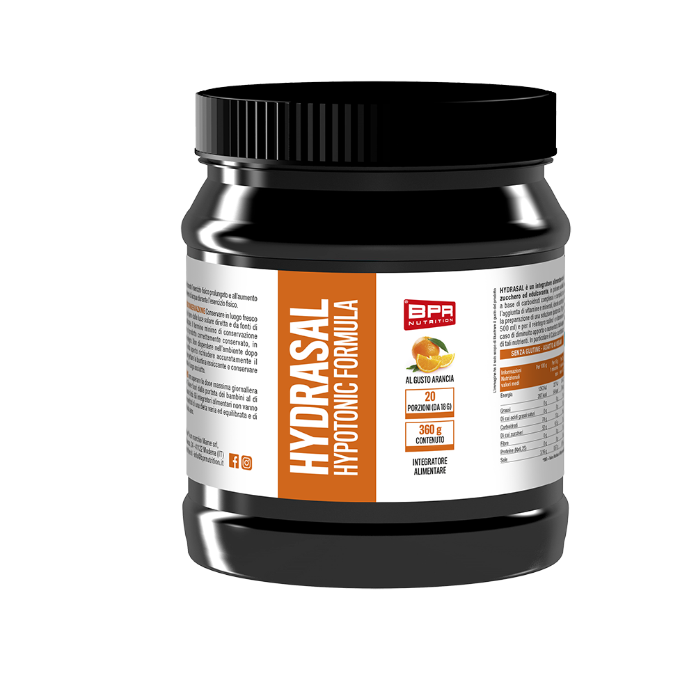 Mineral Salts: Hydrasal Hypotonic Formula 360g - Orange Flavor - BPR Nutrition
