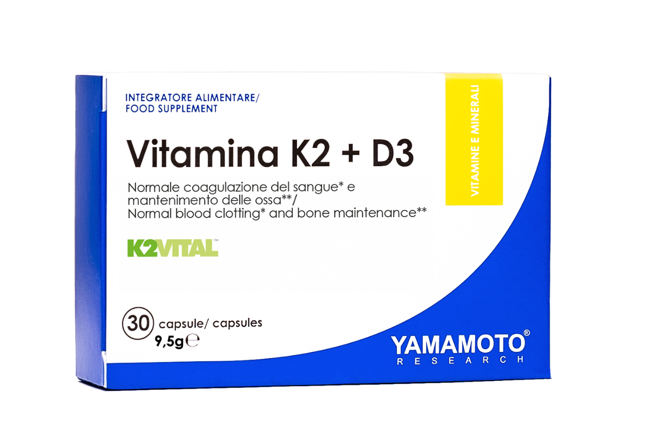 YAMAMOTO RESEARCH Vitamina K2 Vital + D3 - 30 Capsule