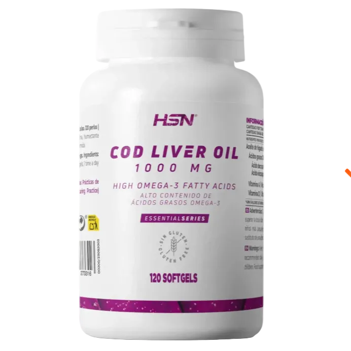 Huile de foie de morue 1000 mg | 120 perles | Série Essentielle HSN