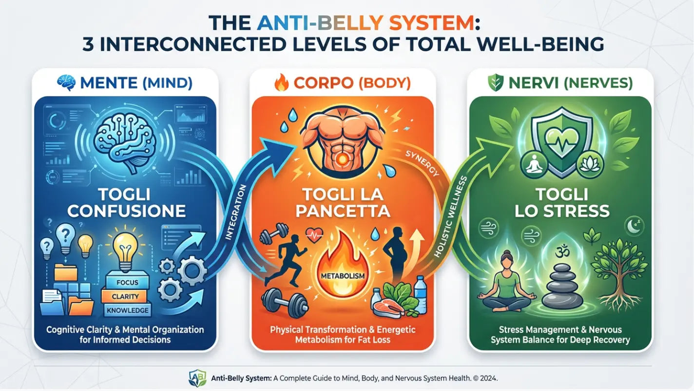 Anti-Bauch-Set – Komplettes 3-Stufen-System für definierte Bauchmuskeln in 12 Wochen WELLFITSTORE.COM