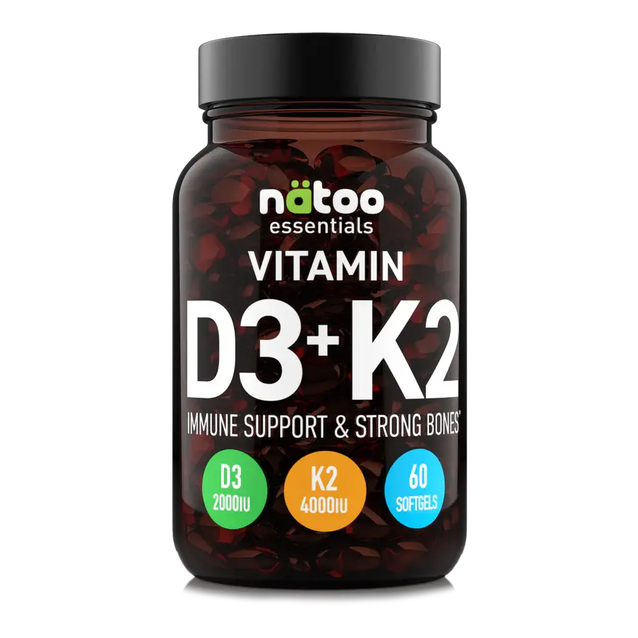 NATOO Essentials Vitamin D3+ K2-7 60 Softgels Natoo