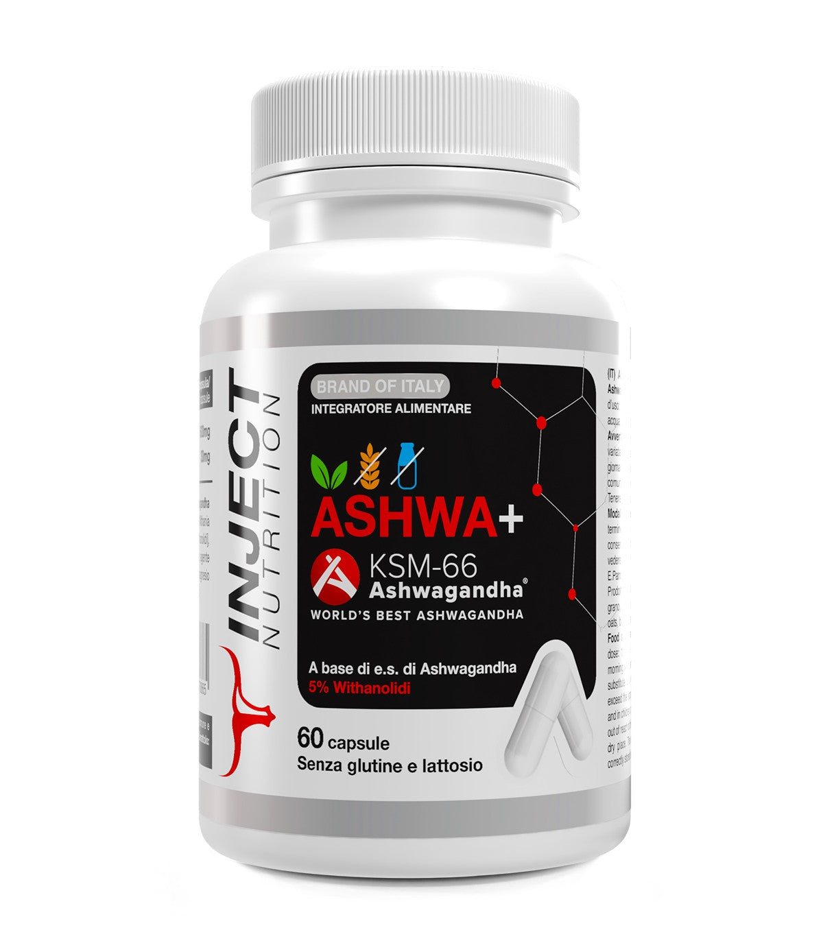 Ashwa+ KSM-66 60 Capsule Inject Nutrition