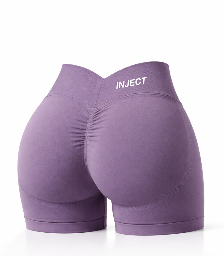 Aura™ Shorts Push-Up Donna | Vita Alta Shaping | Effetto Push-Up 3D | Seamless Eco | 4 Colori | INJECT Nutrition