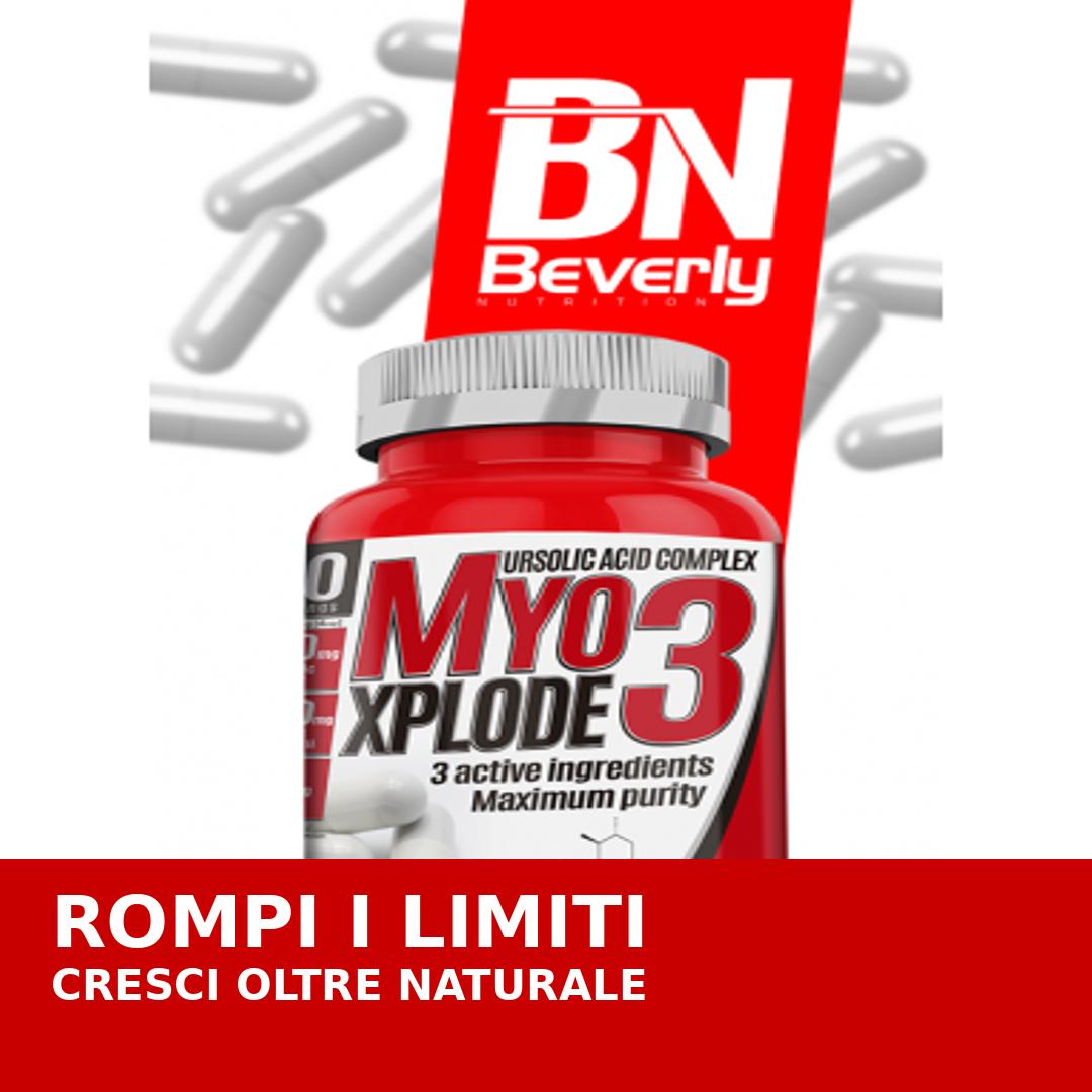 Beverly Nutrition Inibitore della miostatina Myo3 Explode | 120 capsule