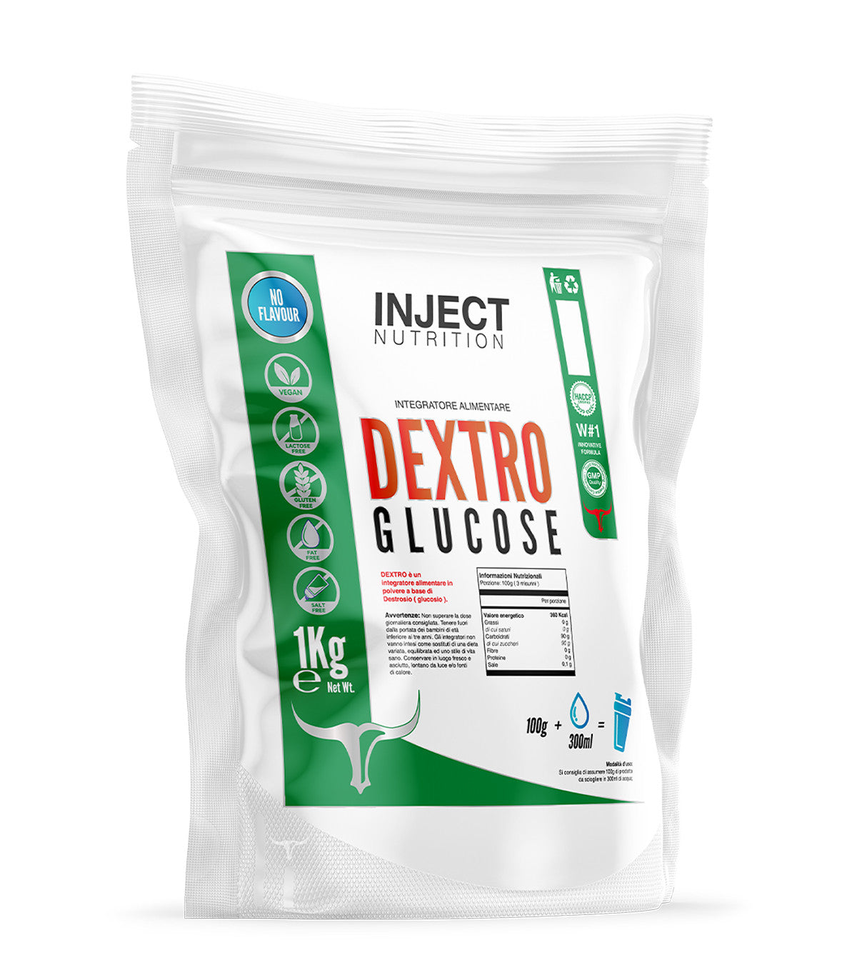 DEXTRO | glucides pour l'énergie et le réapprovisionnement des magasins | Injecter Non