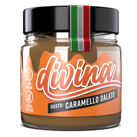 DIVINA CARAMELLO SALATO - CREMA SPALMABILE VEGAN - KETO FRIENDLY