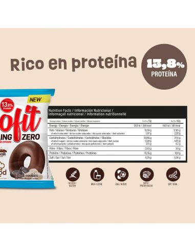 Beverly Nutrition Bagel con Crema proteica Dofit Zero al gusto di biscotti neri (12 unità)