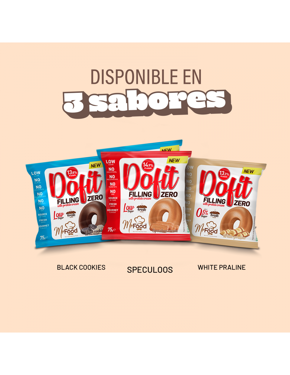 Beverly Nutrition Bagel con crema proteica Dofit Zero al gusto Speculoos (12 unità)