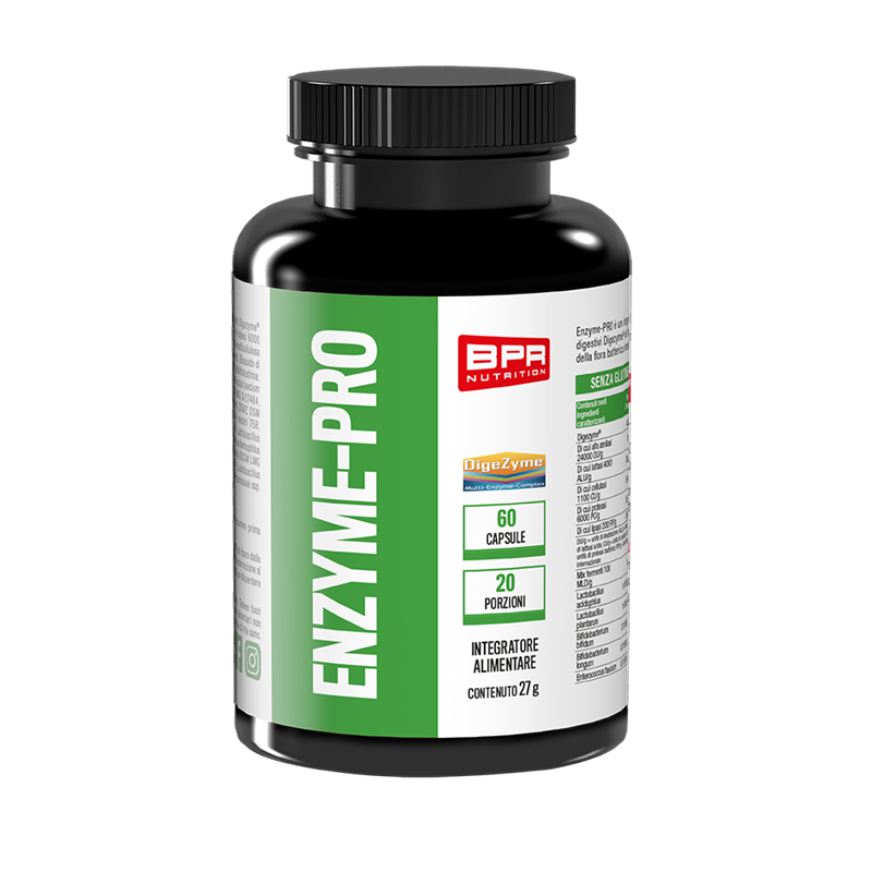 Enzima-pro (60 cápsulas) ferimentos láticos, enzimas digestivas Digezyme® e inulina