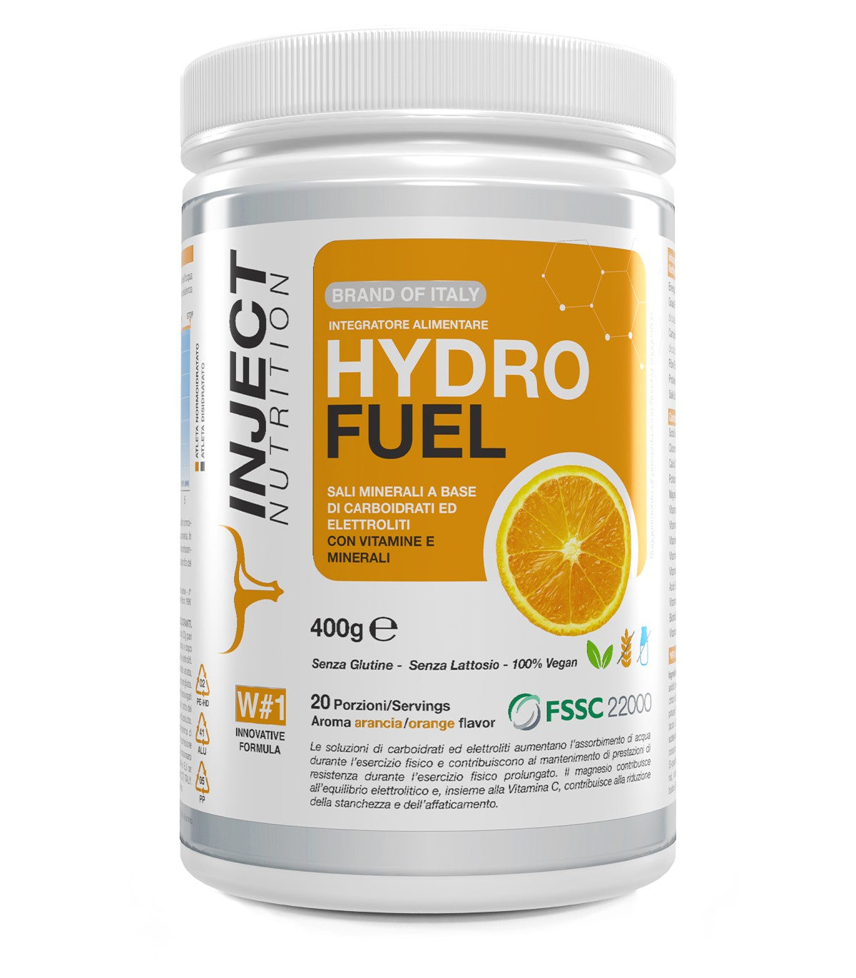 HydroFUEL | supporto per idratazione e funzione muscolare | Inject Nut