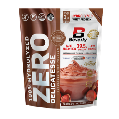 BEVERLY NUTRITION ZERO DELICATESSE 1KG | Proteine del siero del latte idrolizzate 80% | Con Digezyme e Tolerase