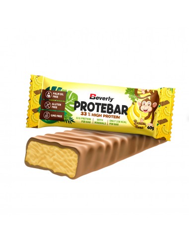 Beverly Nutrition Protebar Banane - 24 Proteinbalken 33%