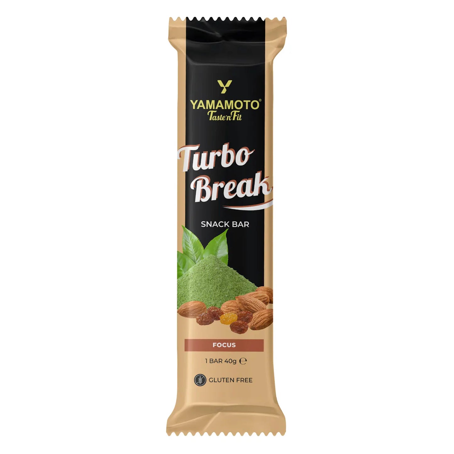 Snack Bar TURBO BREAK FOCUS (Box 24 barrette) YAMAMOTO NUTRITION