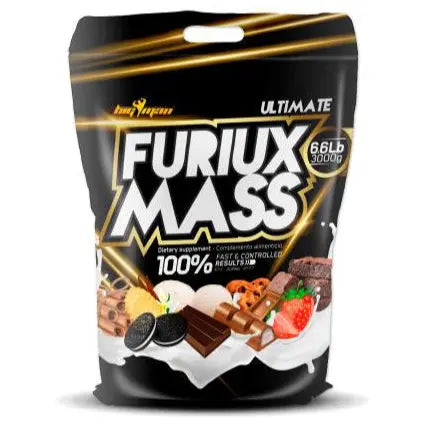 BIG MAN | Massa Furiux 3 kg (6,6 lbs) | Nahrungsergänzungsmittel zur Gewichtszunahme | Erhöhen Sie die Lautstärke schnell | Amylopektin | Traubenzucker BIG MAN