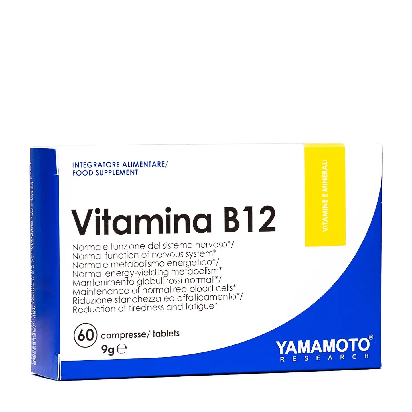Vitamin B12 Metilcobalamin 1000mcg | 60 Tabletten | Yamamoto Ernährung
