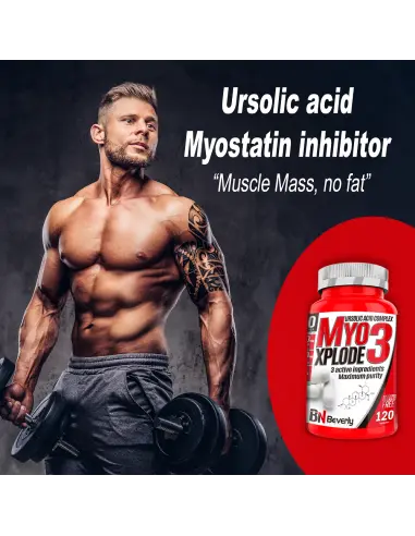 Inhibidor de miostatina Myo3 Explode de Beverly Nutrition | 120 Cápsulas Beverly Nutrición