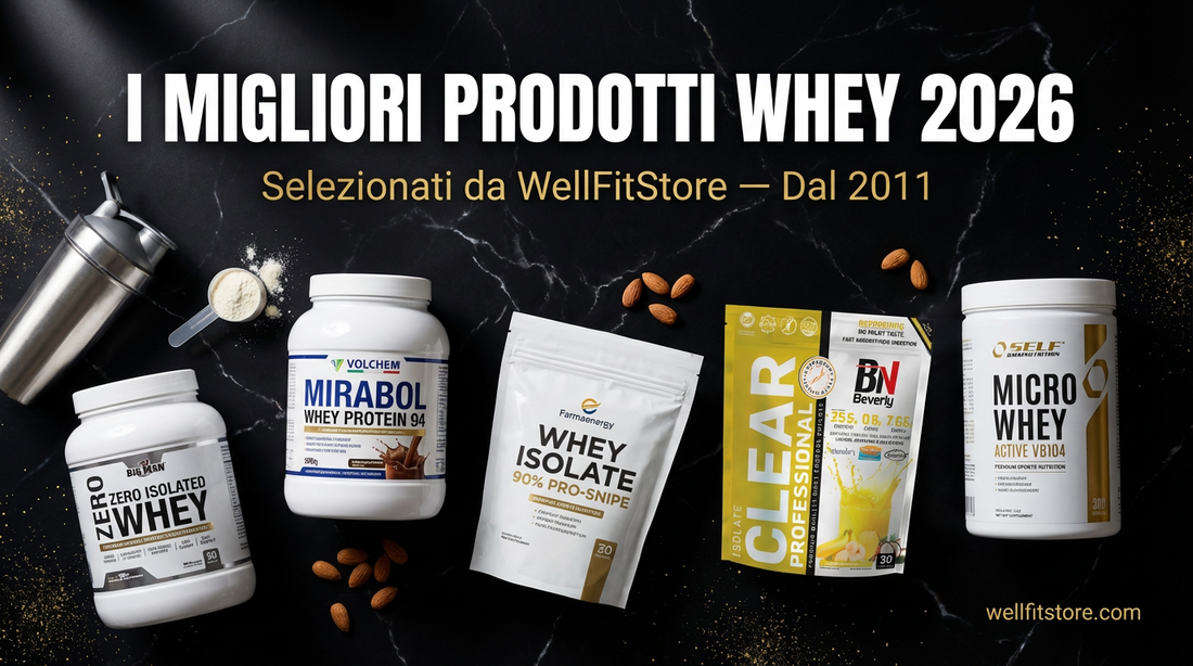 Proteine Whey per la far crescere i muscoli: Guida Completa 2026 | WellFitStore