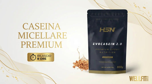 Caseina micellare rilascio lento: benefici per il recupero muscolare notturno WELLFITSTORE.COM