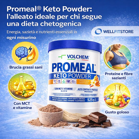 Promeal® Keto Powder: Il Miglior Drink se fai la dieta chetogenica WELLFITSTORE.COM