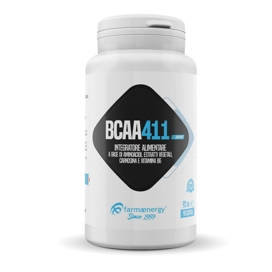 BCAA 4:1:1 Reparación 192 Cápsulas | Kyowa® + Carnosina + Ashwagandha | Leucina cuádruple | Resistencia y recuperación total | Farmaenergía