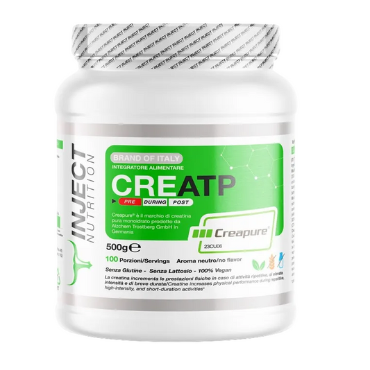 CREATP Creapure® 500g | Monohydrate de créatine pure | Injecter la nutrition