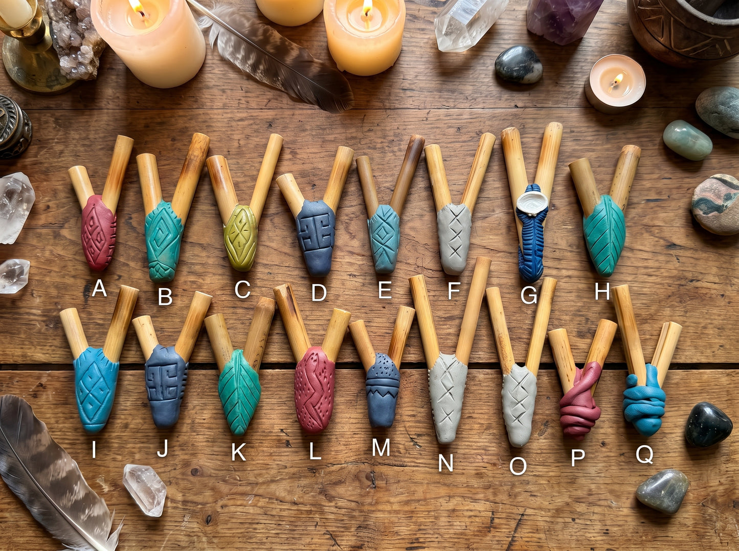 Indigenous Handcrafted Kuripè – Traditional Huni Kuin Rapè Applicator Artisanal Kuripè
