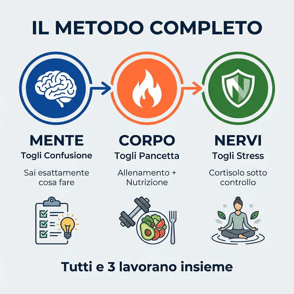 Kit Anti-Pancia - Sistema Completo 3 Livelli per Addominali Definiti in 12 Settimane