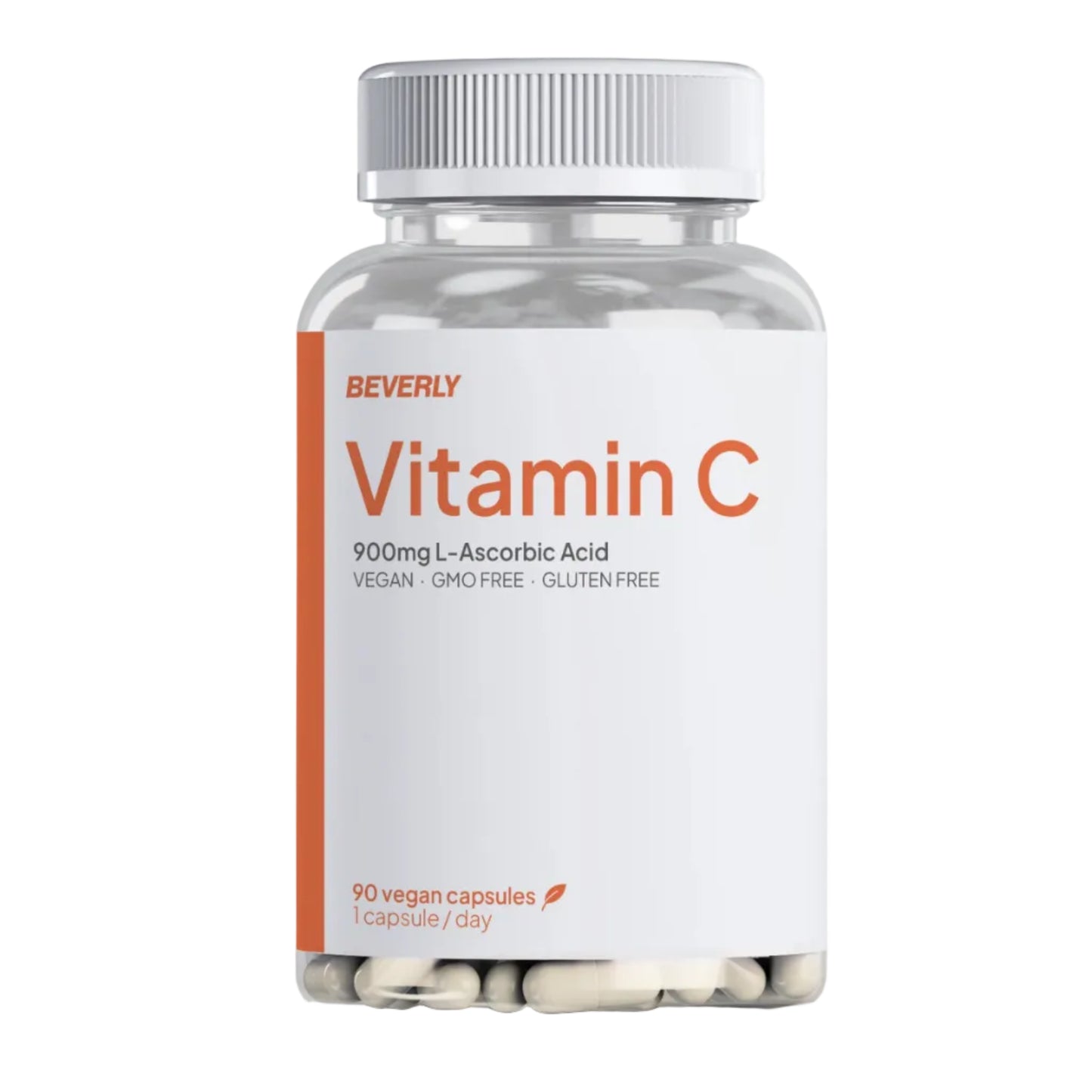 Vitamin C 90 Kapseln – 90 Portionen | Ergänzungsmittel von Beverly Nutrition