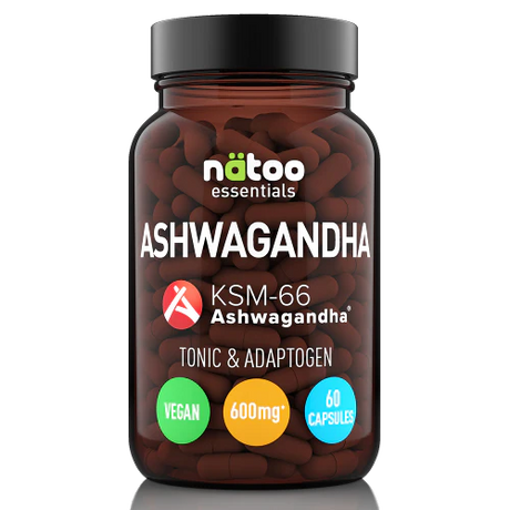 NATOO Ashwagandha 60 capsule - 600mg - 5% di witanolidi (30 mg)