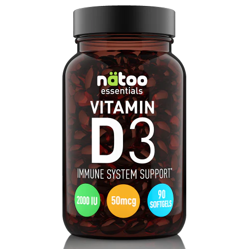 NATOO Essentials Vitamin D3 2000IU (50mcg) 180soft - Vitamina D3