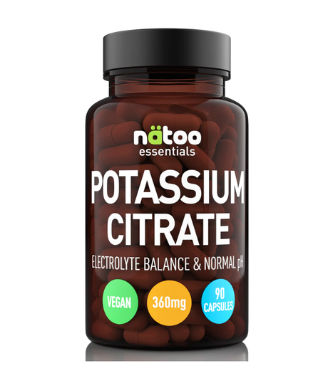 NATOO Potassium Citrate 360 mg 90 cps - Potassio Citrato Alto Dosaggio