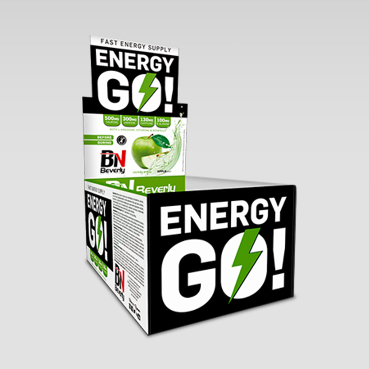 Energy GO 12 Sticks Beverly Nutrition | Gel Energetico Apple