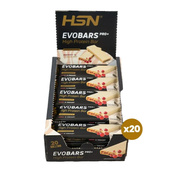 EVOBARS PRO+ PROTEINRIEGEL - HSN SPORT SERIE (Box mit 20 Riegeln)