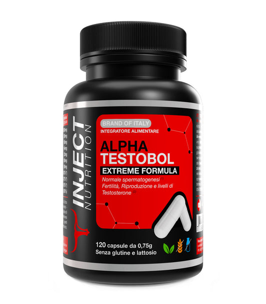 Alpha Testobol Inject Nutrition 120 Capsule | Supporto Testosterone e Vitalità Maschile