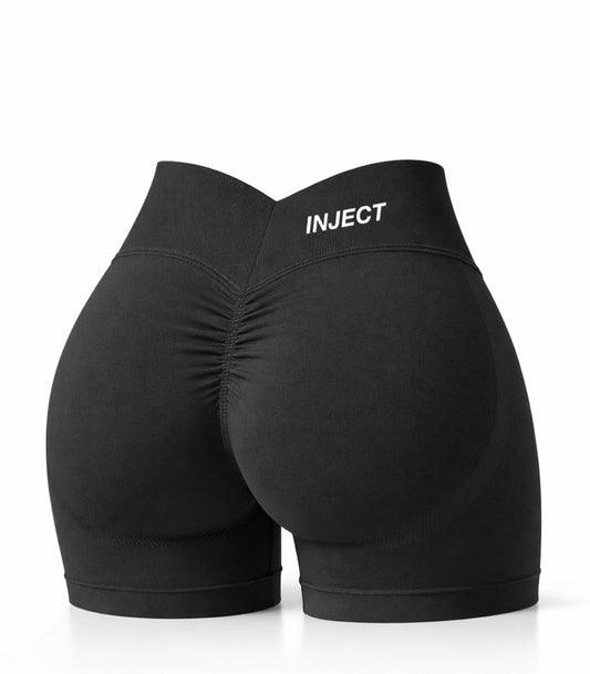 Aura™ Shorts Push-Up Donna | Vita Alta Shaping | Effetto Push-Up 3D | Seamless Eco | 4 Colori | INJECT Nutrition