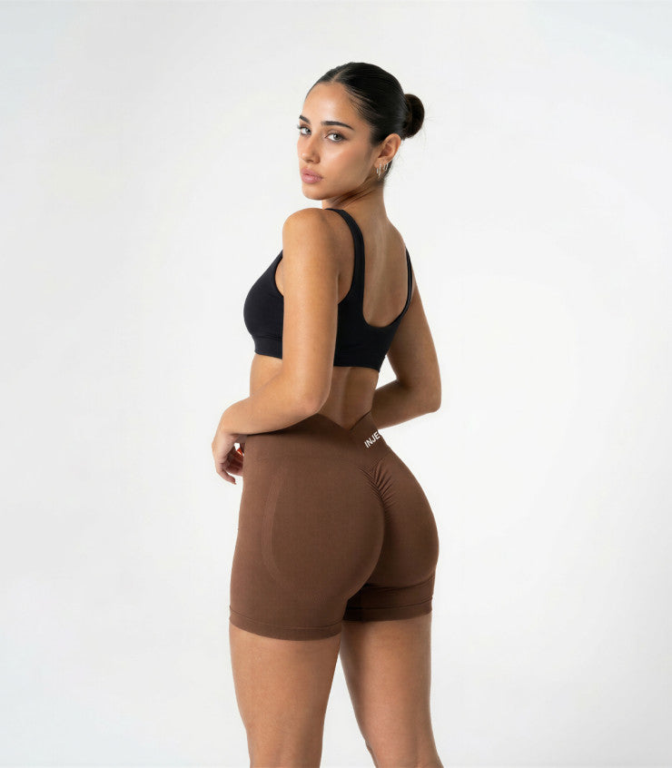 Aura™ Shorts Push-Up Donna | Vita Alta Shaping | Effetto Push-Up 3D | Seamless Eco | 4 Colori | INJECT Nutrition