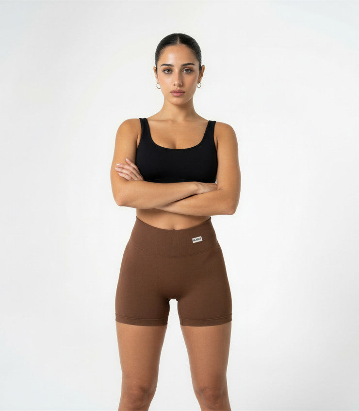 Aura™ Shorts Push-Up Donna | Vita Alta Shaping | Effetto Push-Up 3D | Seamless Eco | 4 Colori | INJECT Nutrition