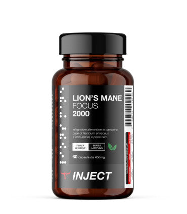 LION'S MANE Focus 2000 estratto 25:1 (60cps) Inject Nutrition