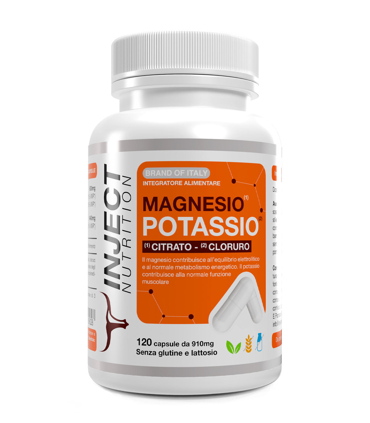 Magnesio Potassio | supporto per idratazione e funzione muscolare | Inject Nutrition