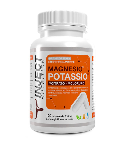 Magnesio Potassio | supporto per idratazione e funzione muscolare | Inject Nutrition